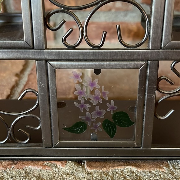 PartyLite Butterfly Tealight Easel Metal & Glass Candle Holder - Picture 5 of 8